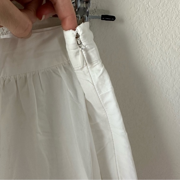 NWT DOEN Sebastiane Tiered Powder White Organic Cotton
Poplin Maxi Skirt SZ M - Picture 6 of 8